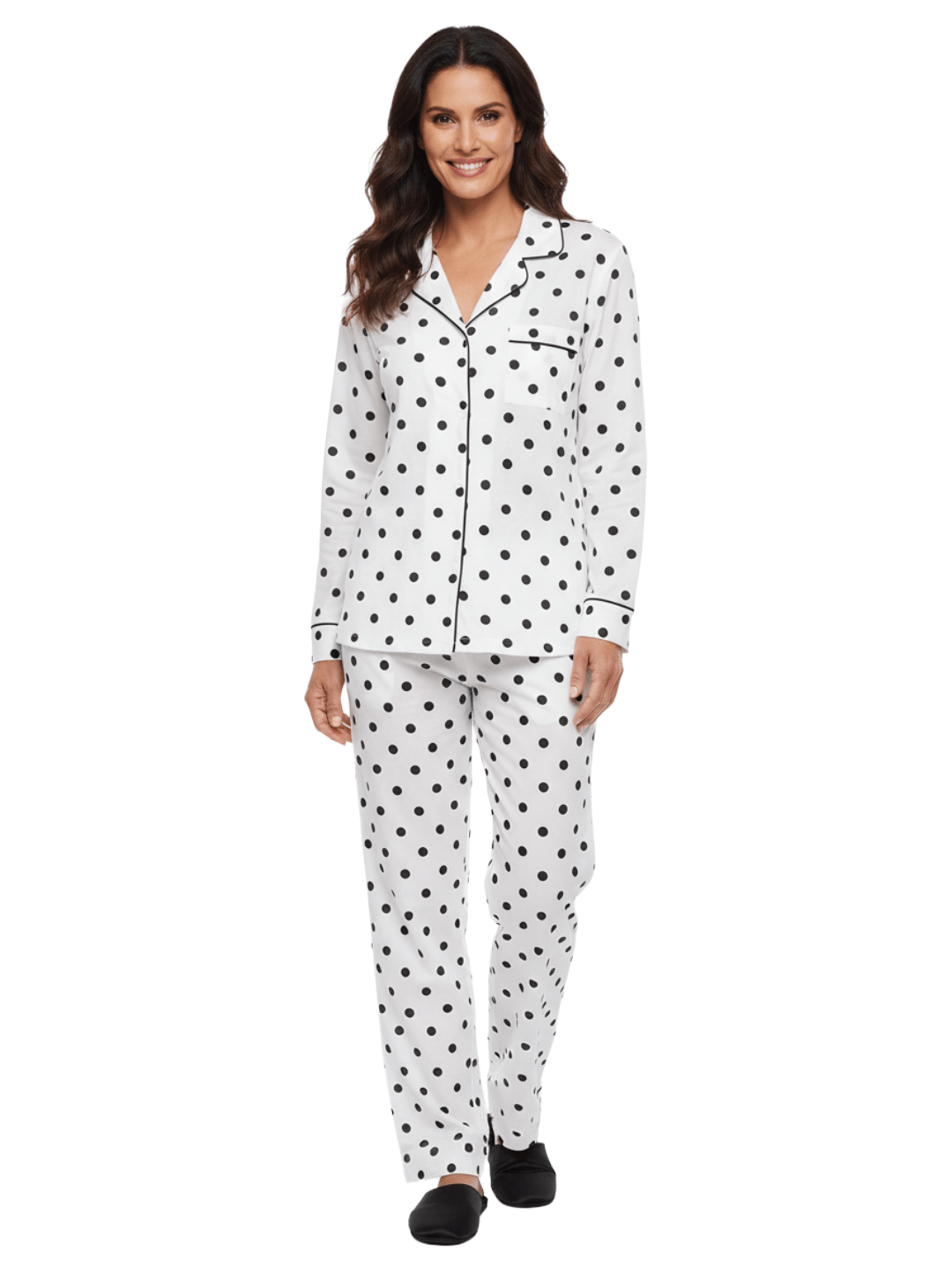 Womens 100% Cotton Poplin Pajama Set pajama-sets La Vie Bien Womens 100% Cotton Poplin Pajama Set