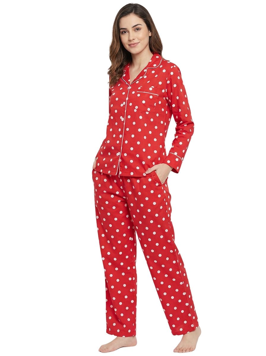 Womens 100% Cotton Poplin Pajama Set pajama-sets La Vie Bien Womens 100% Cotton Poplin Pajama Set