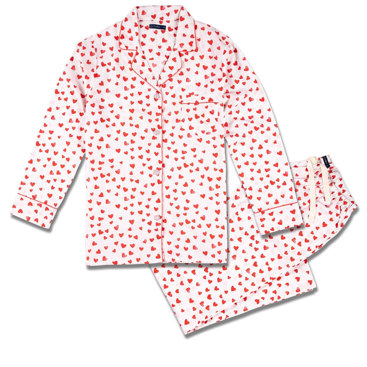 Womens 100% Cotton Poplin Pajama Set pajama-sets La Vie Bien Womens 100% Cotton Poplin Pajama Set