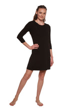 Women's A - Line Bamboo Viscose Dress in Black womens dress La Vie Bien Women's A - Line Bamboo Viscose Dress in Black