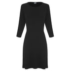 Women's A - Line Bamboo Viscose Dress in Black womens dress La Vie Bien Women's A - Line Bamboo Viscose Dress in Black