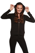 Women's Bamboo French Terry Zip Hooded Sweatshirt by Spun Bamboo