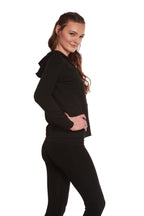 Women's Bamboo French Terry Zip Hooded Sweatshirt by Spun Bamboo