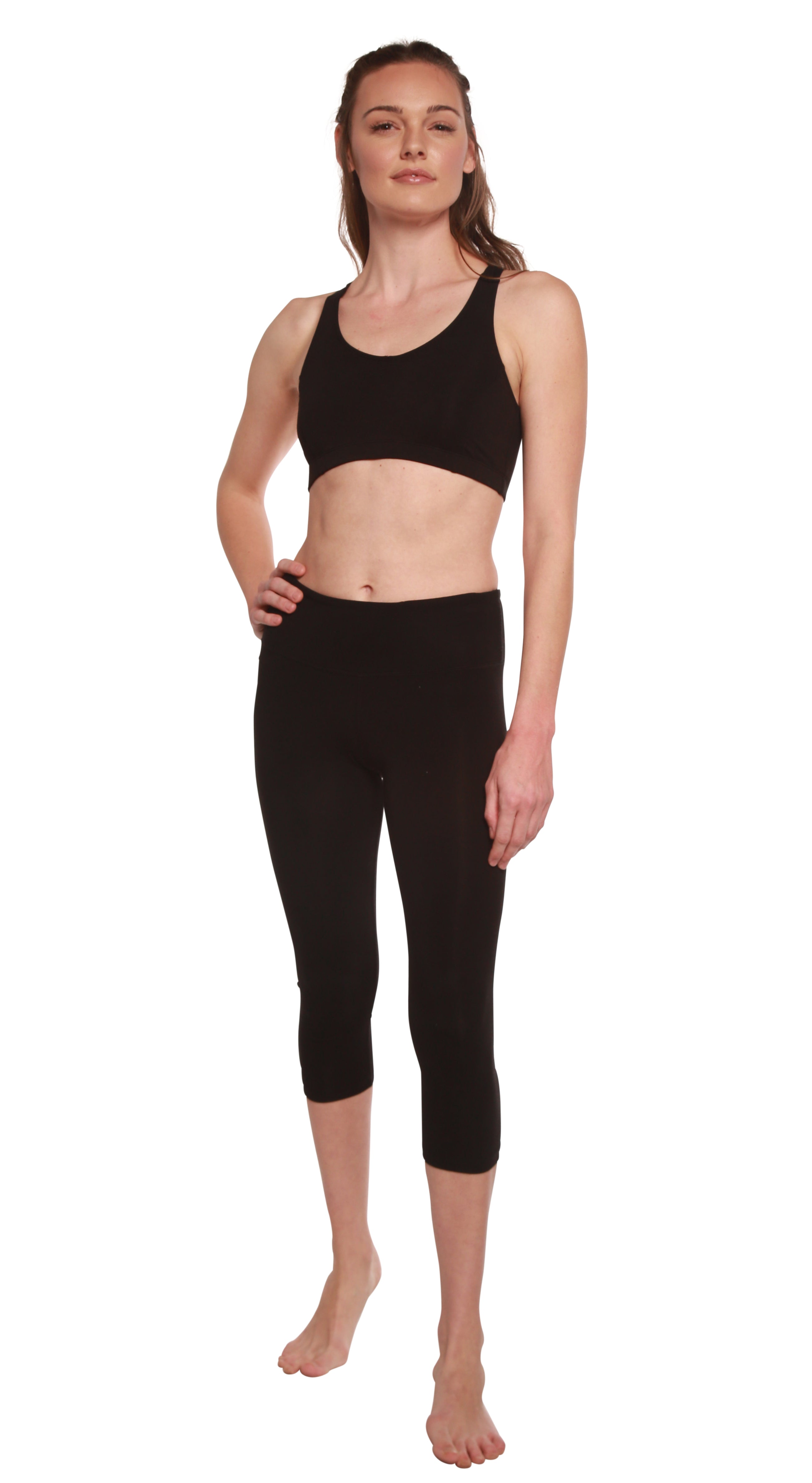 Women's Bamboo Viscose/Cotton Capri Style Leggings by Spun Bamboo