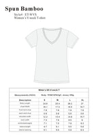 Women's Bamboo Viscose/Cotton V - Neck Cap Sleeve T-Shirt women's tshirt La Vie Bien Women's Bamboo Viscose/Cotton V - Neck Cap Sleeve T-Shirt