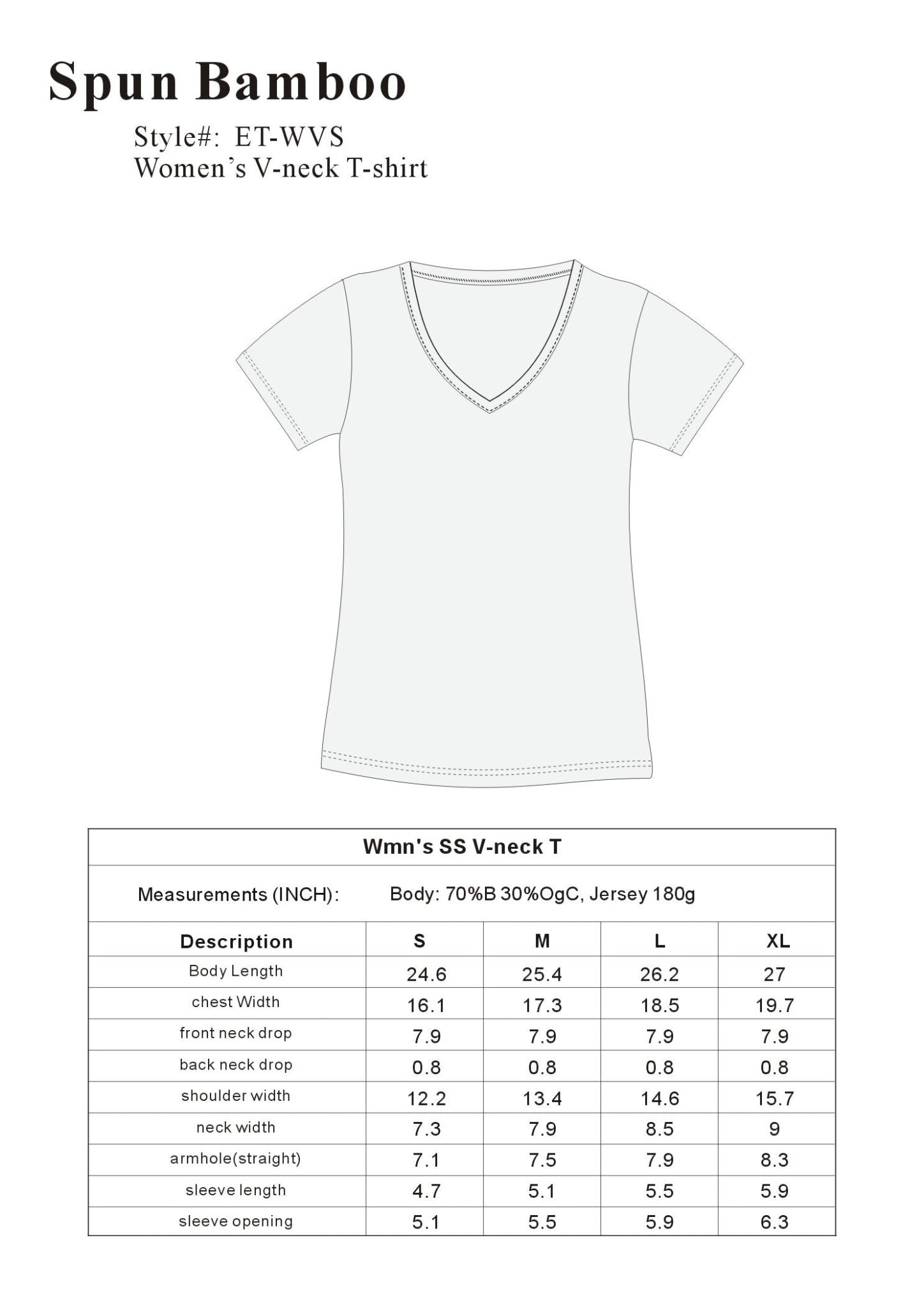 Women's Bamboo Viscose/Cotton V - Neck Cap Sleeve T-Shirt women's tshirt La Vie Bien Women's Bamboo Viscose/Cotton V - Neck Cap Sleeve T-Shirt