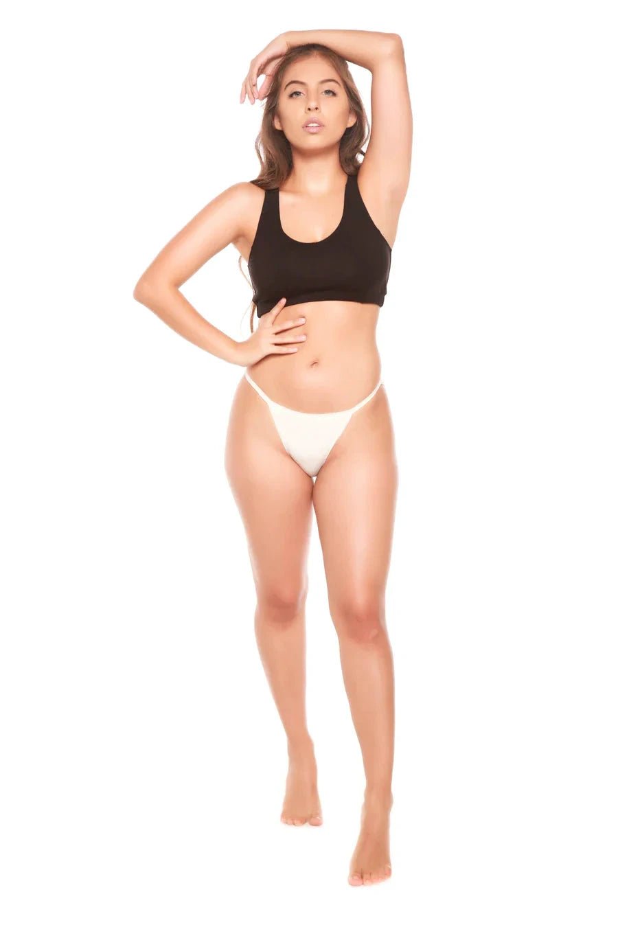 Women's Bamboo/Cotton Bikini Style Underwear Natural Color - 3-pack by Spun Bamboo