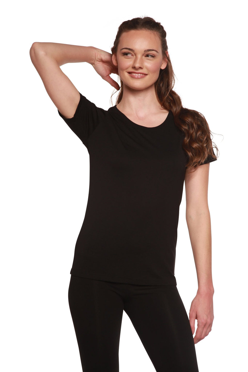 Women's Bamboo/Cotton Short Sleeve Scoop Neck T-Shirt women's tshirt La Vie Bien Women's Bamboo/Cotton Short Sleeve Scoop Neck T-Shirt