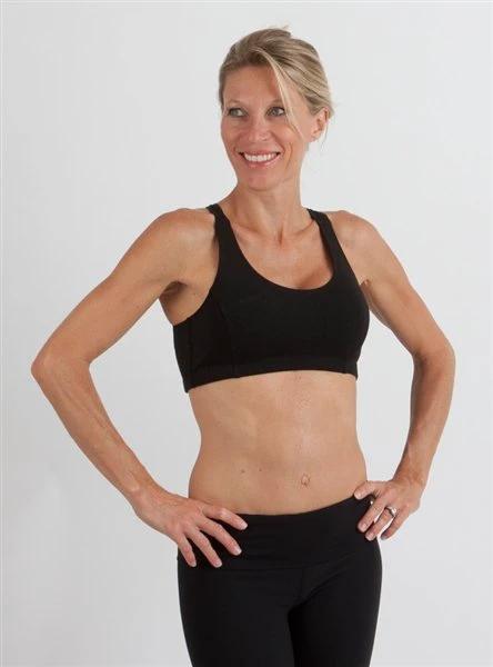 New Women's Bamboo Padded Sports Bra in Black by Spun Bamboo
