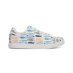 Women's fishy sardines Low-Top lace up Sneakers, Coastal Fish Print Leather Casual Trainers Shoes La Vie Bien Women's fishy sardines Low-Top lace up Sneakers, Coastal Fish Print Leather Casual Trainers