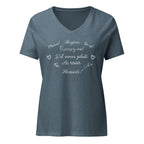 Women’s French phrases relaxed v-neck t-shirt by La Vie Bien
