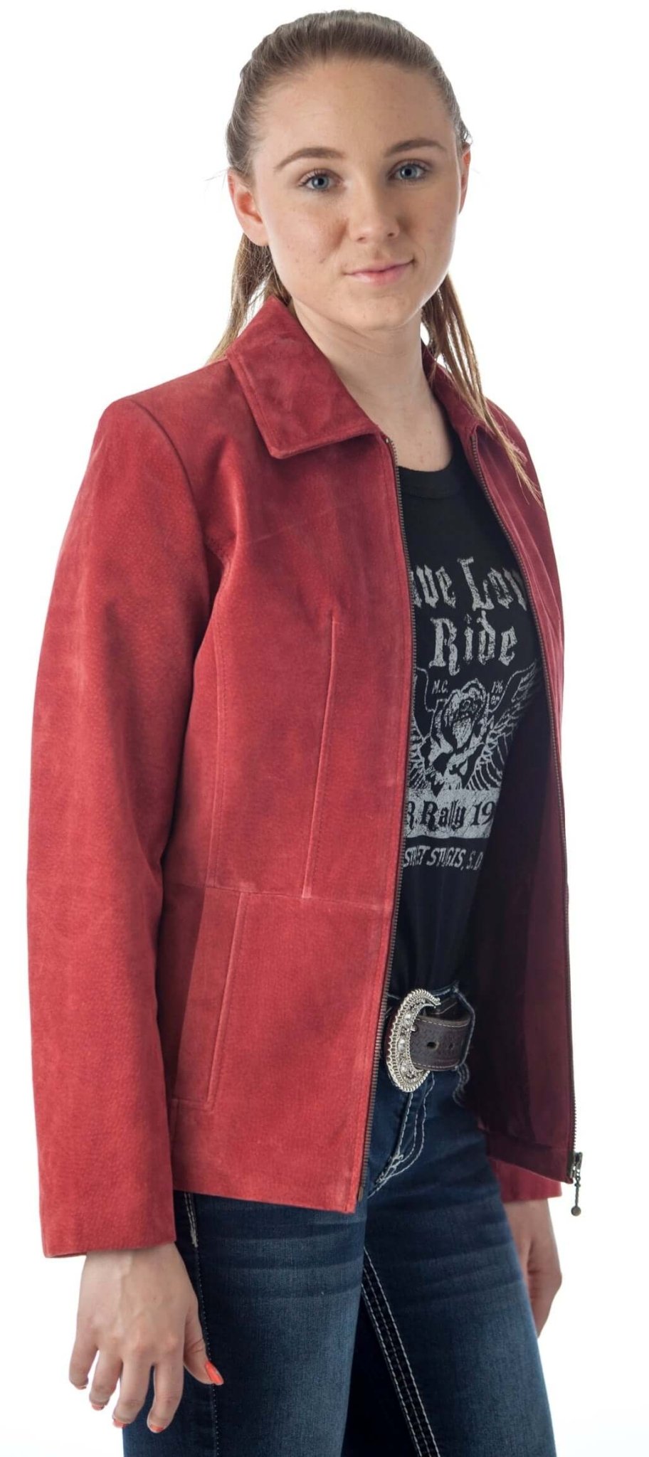 Women's Genuine Suede Leather Fashion Jacket - Imported Apparel La Vie Bien Women's Genuine Suede Leather Fashion Jacket - Imported