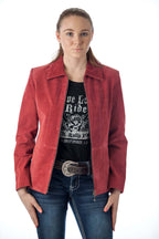 Women's Genuine Suede Leather Fashion Jacket - Imported Apparel La Vie Bien Women's Genuine Suede Leather Fashion Jacket - Imported