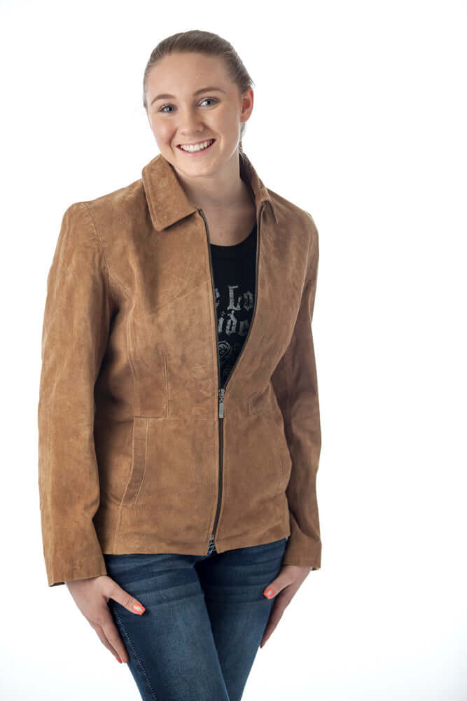 Women's Genuine Suede Leather Fashion Jacket - Imported Apparel La Vie Bien Women's Genuine Suede Leather Fashion Jacket - Imported
