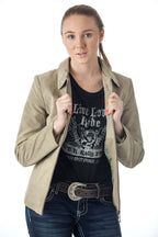 Women's Genuine Suede Leather Fashion Jacket - Imported Apparel La Vie Bien Women's Genuine Suede Leather Fashion Jacket - Imported