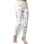 Women's Parisian Dreams High Waist Yoga Leggings - Eiffel Tower, Arc de Triomphe, Wine glasses, bistro table with chairs Leggings La Vie Bien Women's Parisian Dreams High Waist Yoga Leggings - Eiffel Tower, Arc de Triomphe, Wine glasses, bistro table with chairs