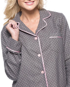 Womens Premium 100% Cotton Flannel Pajama Sleepwear Set pajama-sets La Vie Bien Womens Premium 100% Cotton Flannel Pajama Sleepwear Set
