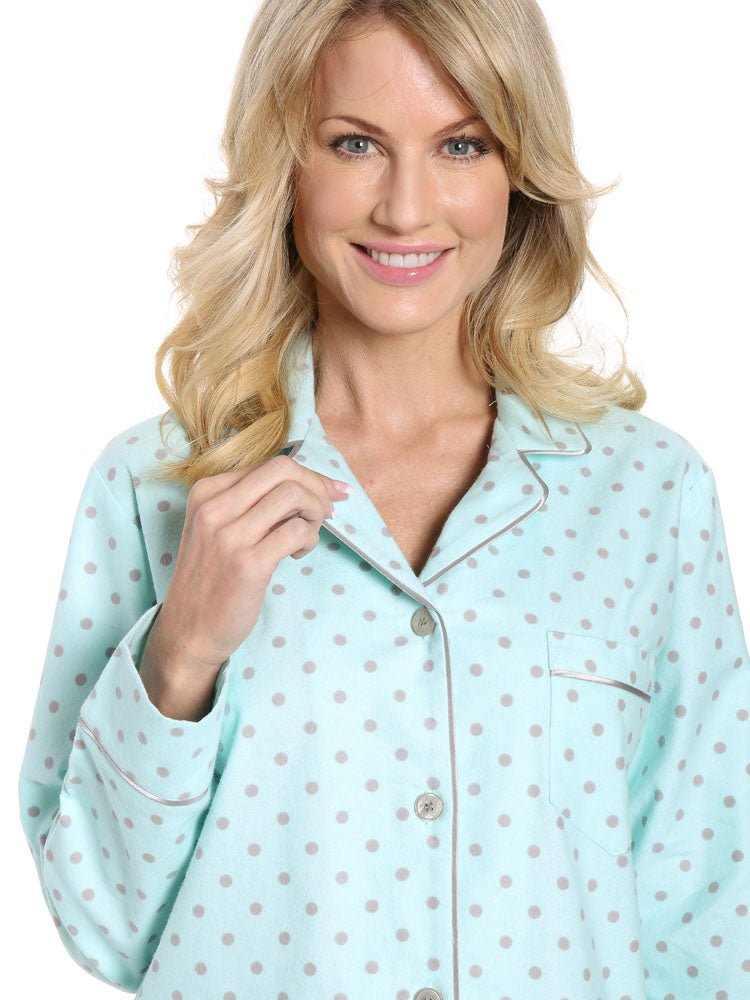 Womens Premium 100% Cotton Flannel Pajama Sleepwear Set pajama-sets La Vie Bien Womens Premium 100% Cotton Flannel Pajama Sleepwear Set