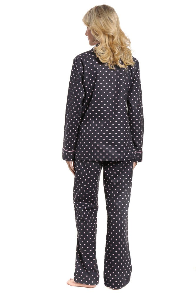 Womens Premium 100% Cotton Flannel Pajama Sleepwear Set pajama-sets La Vie Bien Womens Premium 100% Cotton Flannel Pajama Sleepwear Set