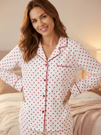 Womens Premium 100% Cotton Flannel Pajama Sleepwear Set pajama-sets La Vie Bien Womens Premium 100% Cotton Flannel Pajama Sleepwear Set