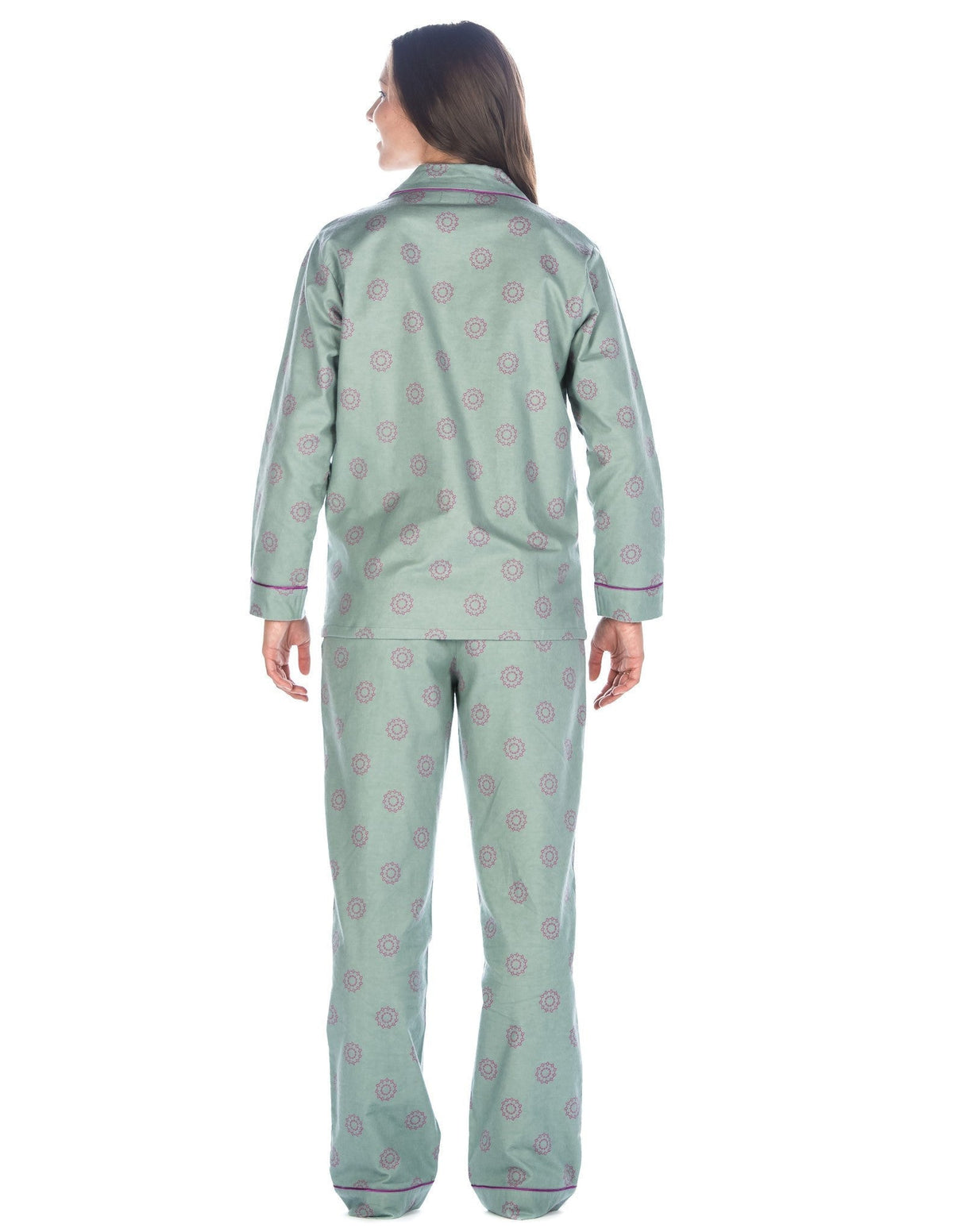 Women's Premium 100% Cotton Flannel Pajama Sleepwear Set (Relaxed Fit) pajama-sets La Vie Bien Women's Premium 100% Cotton Flannel Pajama Sleepwear Set (Relaxed Fit)