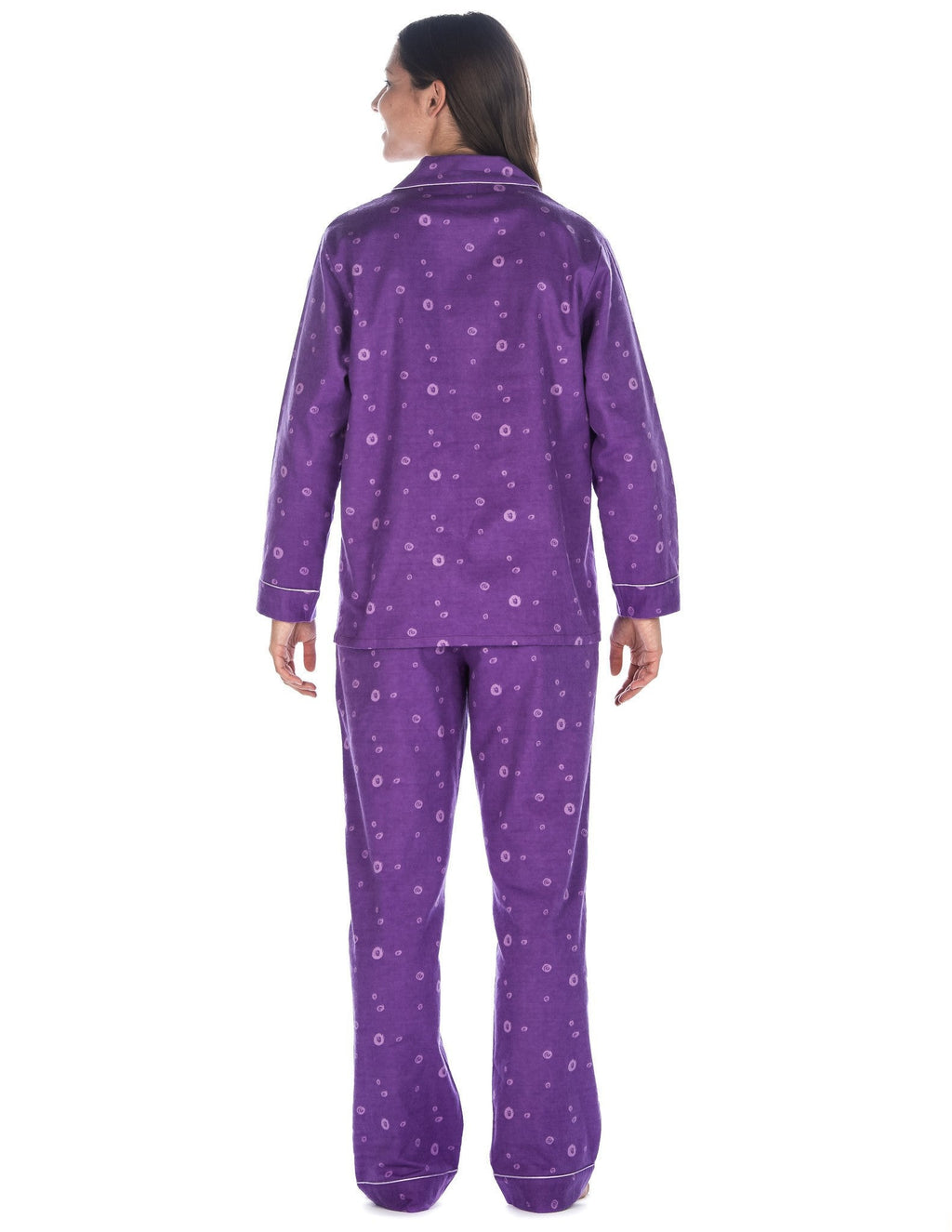 Women's Premium 100% Cotton Flannel Pajama Sleepwear Set (Relaxed Fit) pajama-sets La Vie Bien Women's Premium 100% Cotton Flannel Pajama Sleepwear Set (Relaxed Fit)