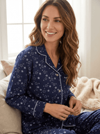 Women's Premium 100% Cotton Flannel Pajama Sleepwear Set (Relaxed Fit) pajama-sets La Vie Bien Women's Premium 100% Cotton Flannel Pajama Sleepwear Set (Relaxed Fit)