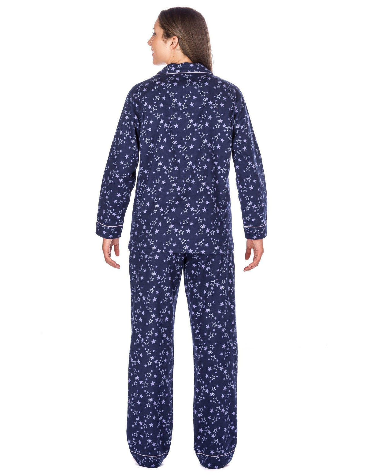 Women's Premium 100% Cotton Flannel Pajama Sleepwear Set (Relaxed Fit) pajama-sets La Vie Bien Women's Premium 100% Cotton Flannel Pajama Sleepwear Set (Relaxed Fit)