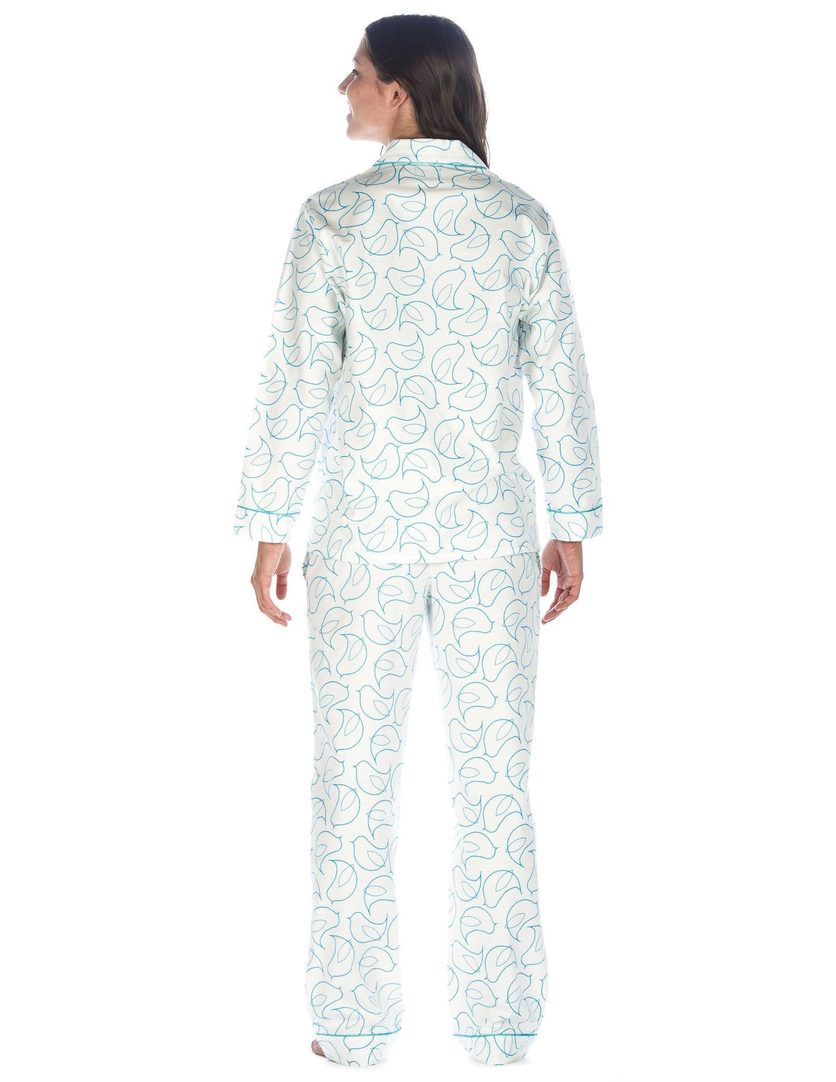Women's Premium 100% Cotton Flannel Pajama Sleepwear Set (Relaxed Fit) pajama-sets La Vie Bien Women's Premium 100% Cotton Flannel Pajama Sleepwear Set (Relaxed Fit)