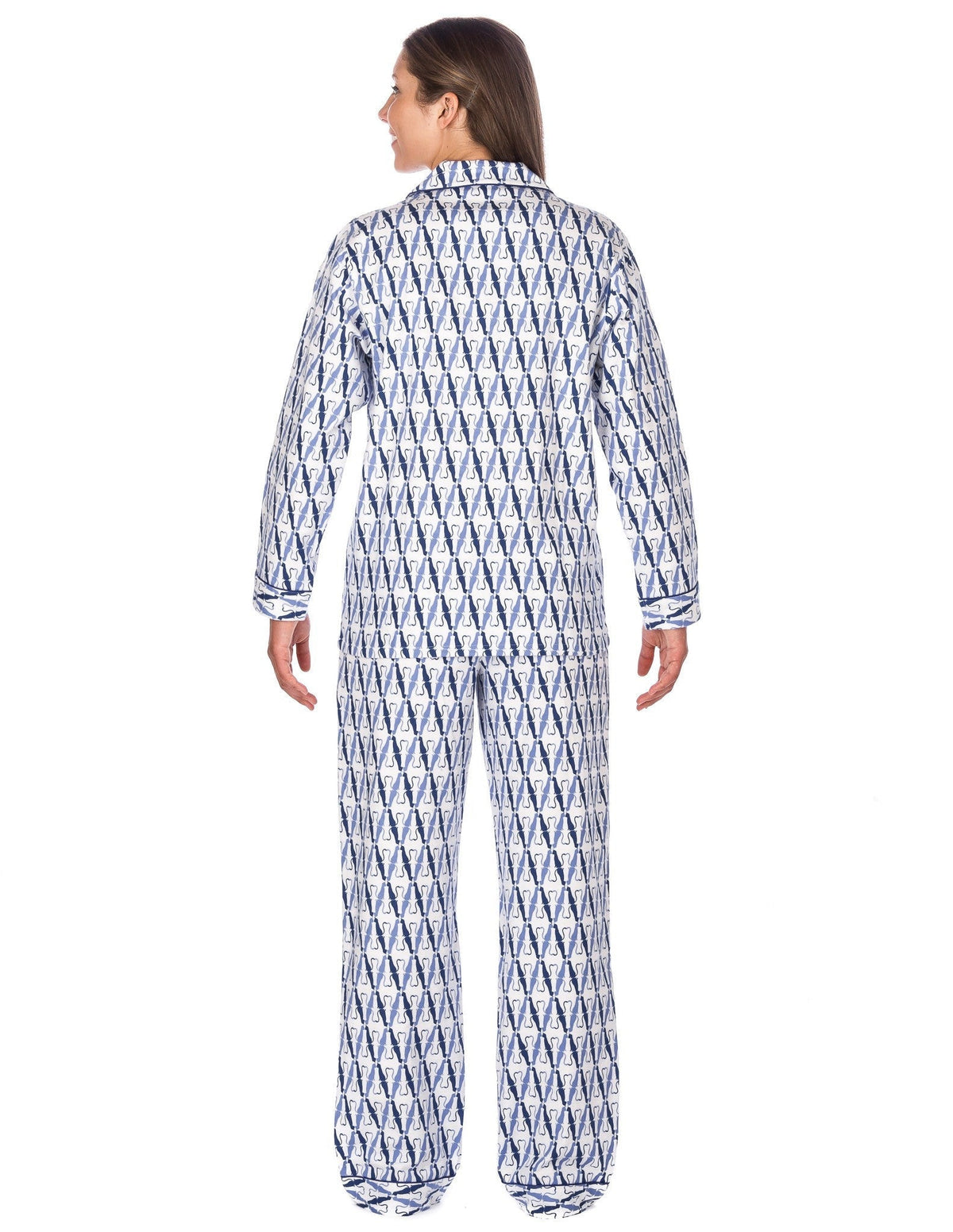Women's Premium 100% Cotton Flannel Pajama Sleepwear Set (Relaxed Fit) pajama-sets La Vie Bien Women's Premium 100% Cotton Flannel Pajama Sleepwear Set (Relaxed Fit)