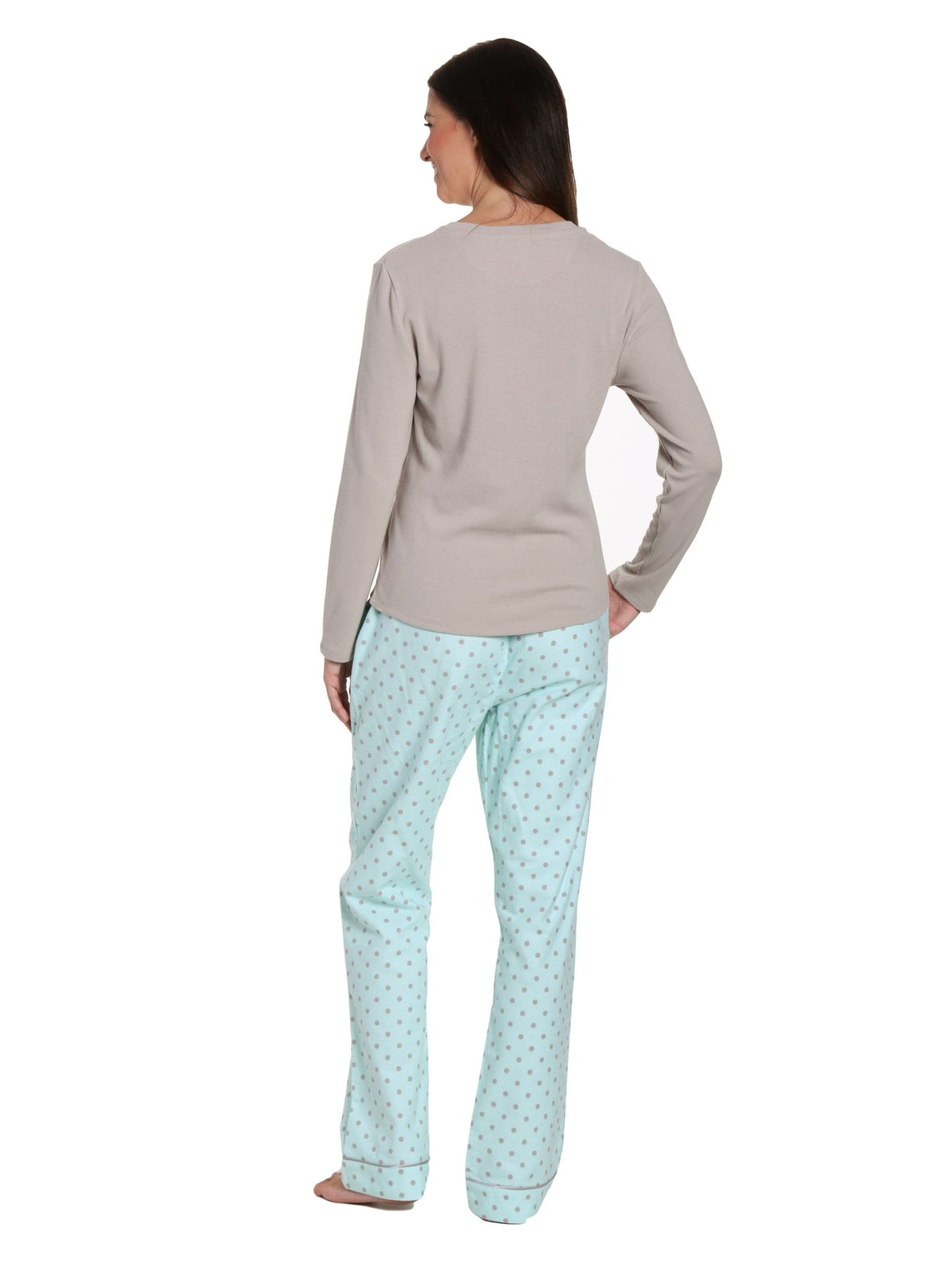 Womens Premium 100% Cotton Flannel/Thermal Loungewear Set pajama-sets La Vie Bien Womens Premium 100% Cotton Flannel/Thermal Loungewear Set