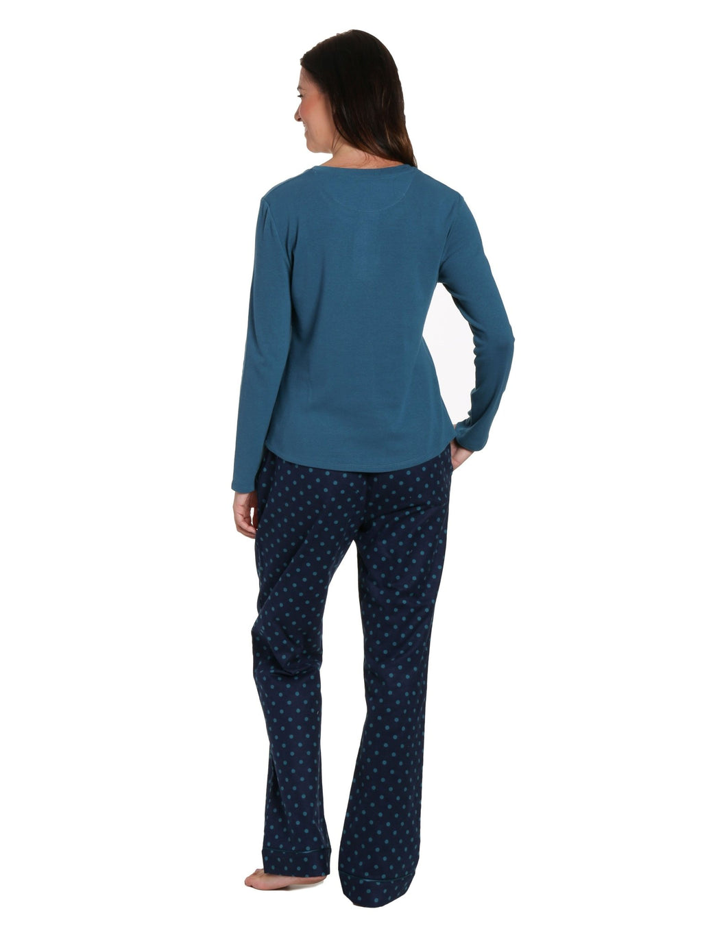 Womens Premium 100% Cotton Flannel/Thermal Loungewear Set pajama-sets La Vie Bien Womens Premium 100% Cotton Flannel/Thermal Loungewear Set