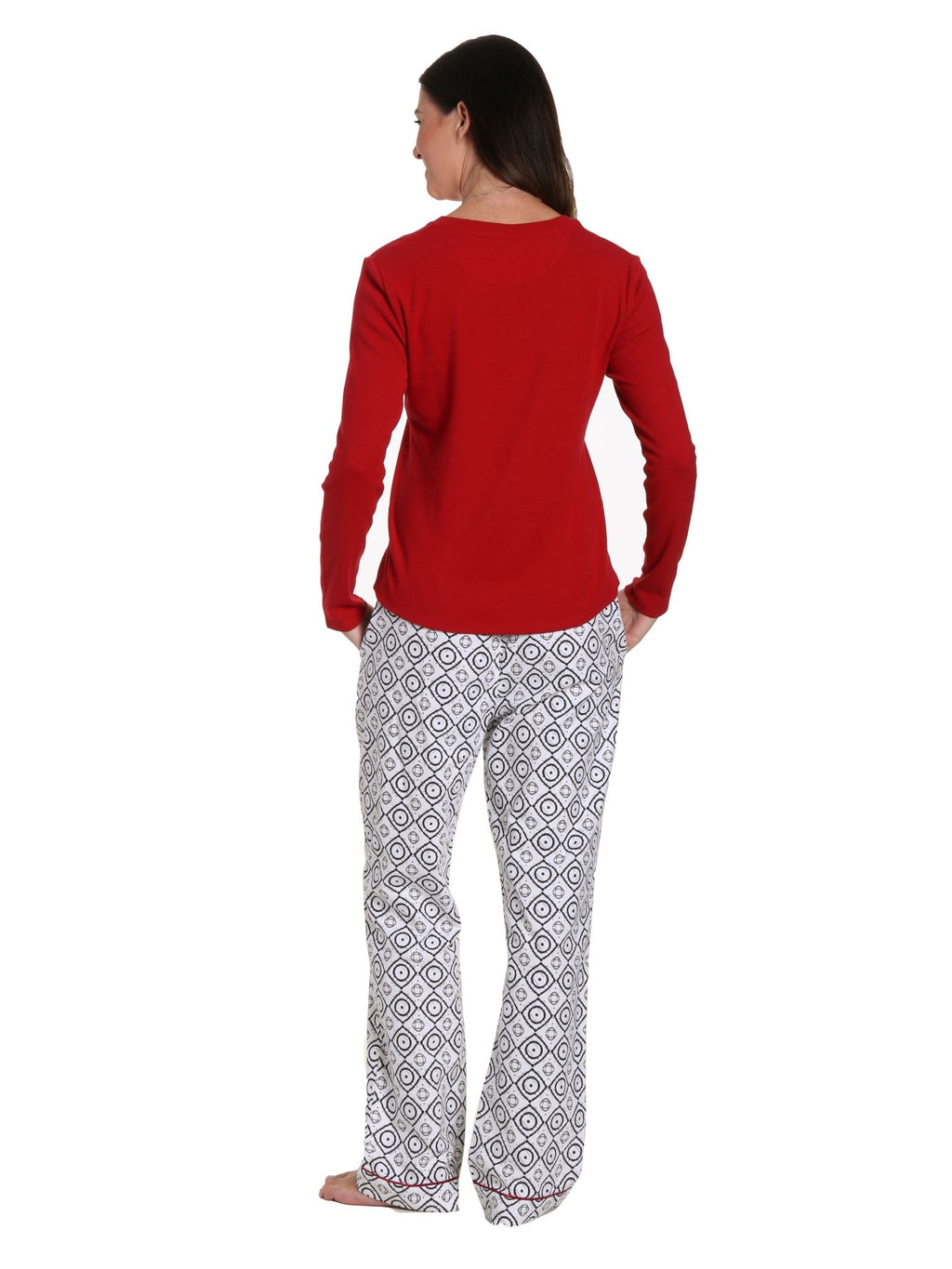 Womens Premium 100% Cotton Flannel/Thermal Loungewear Set pajama-sets La Vie Bien Womens Premium 100% Cotton Flannel/Thermal Loungewear Set