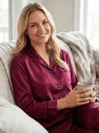 Women's Premium Satin Pajama Sleepwear Set pajama-sets La Vie Bien Women's Premium Satin Pajama Sleepwear Set