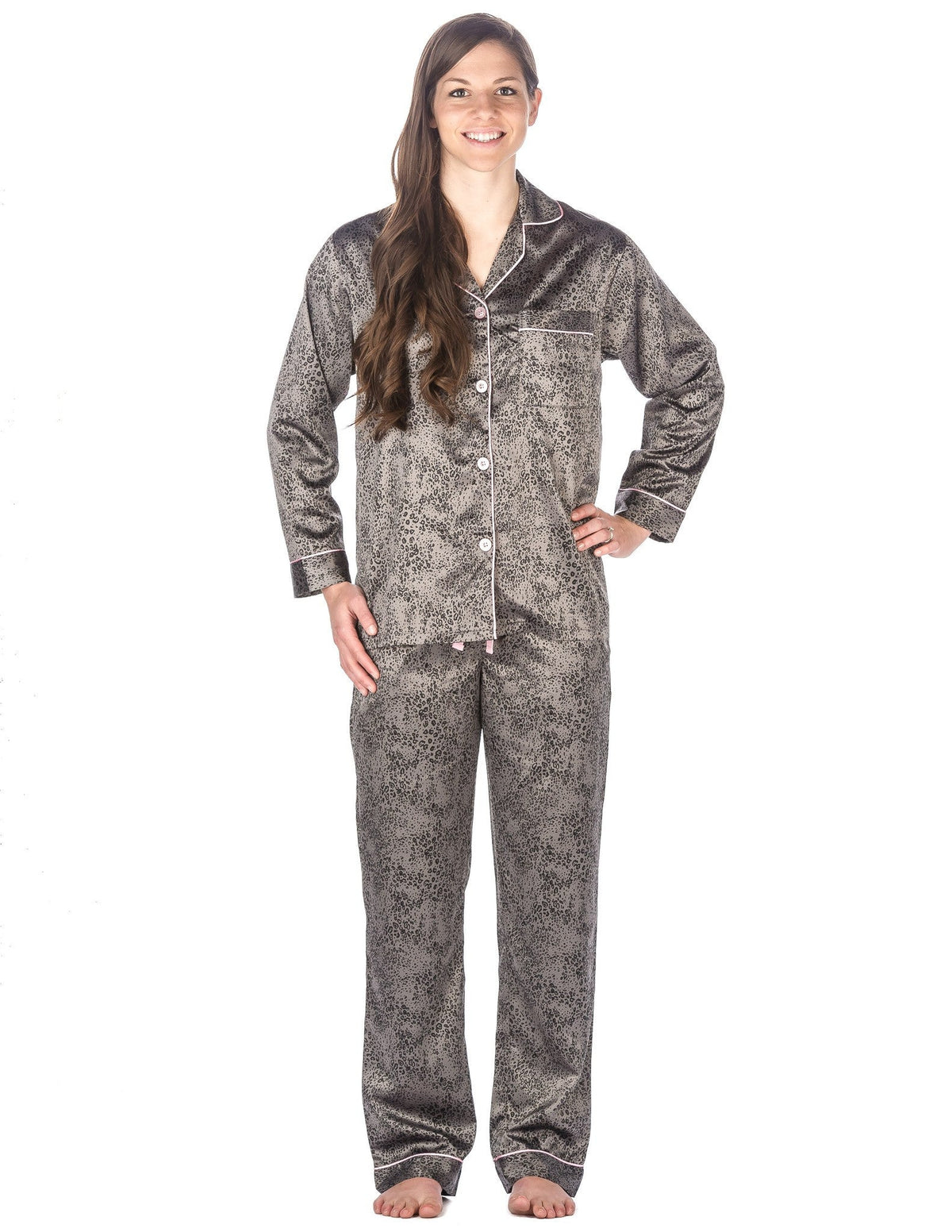 Women's Premium Satin Pajama Sleepwear Set pajama-sets La Vie Bien Women's Premium Satin Pajama Sleepwear Set