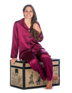 Women's Premium Satin Pajama Sleepwear Set pajama-sets La Vie Bien Women's Premium Satin Pajama Sleepwear Set