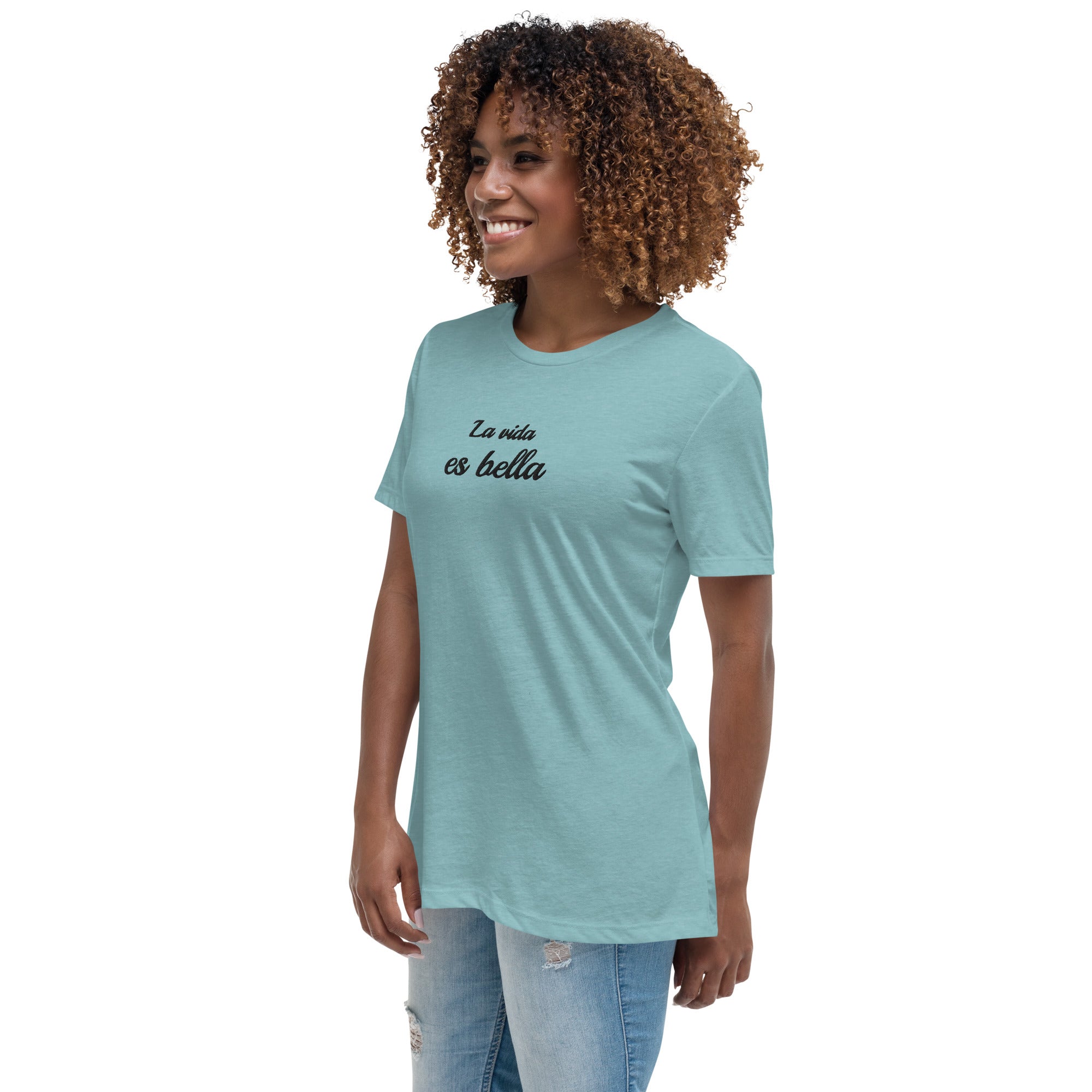 La vida es bella embroidered t-Shirt