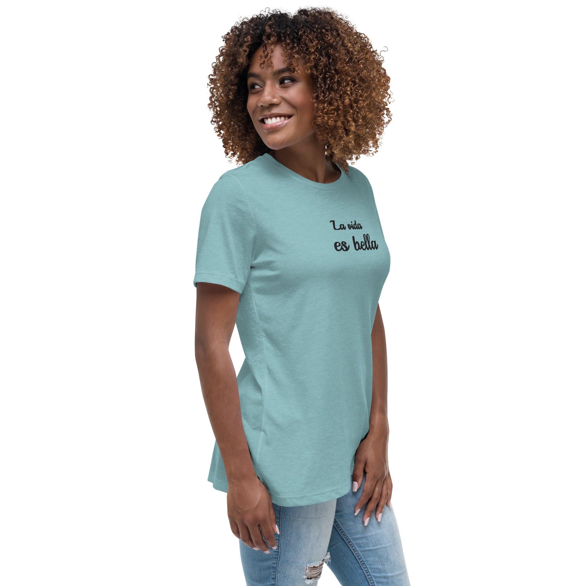 La vida es bella embroidered t-Shirt