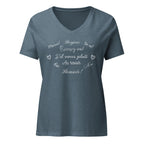 Women’s French phrases relaxed v-neck t-shirt by La Vie Bien