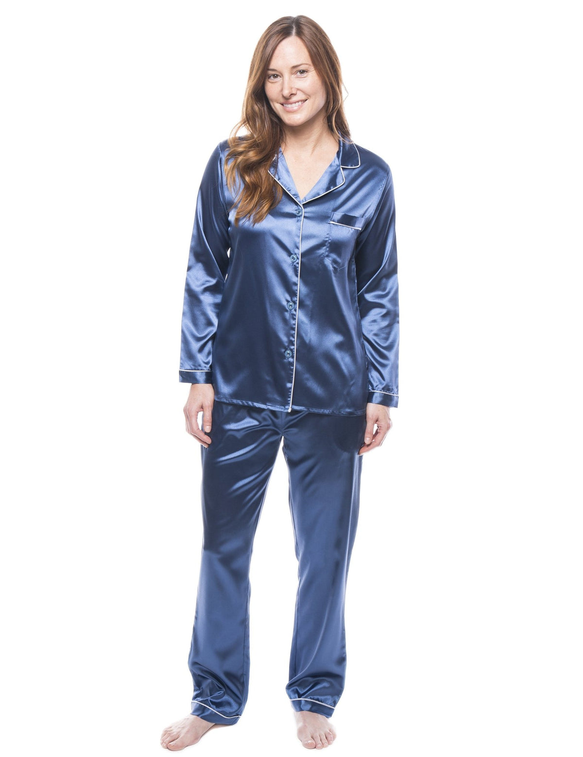Women's Satin Pajama/Sleepwear Set pajama-sets La Vie Bien Women's Satin Pajama/Sleepwear Set