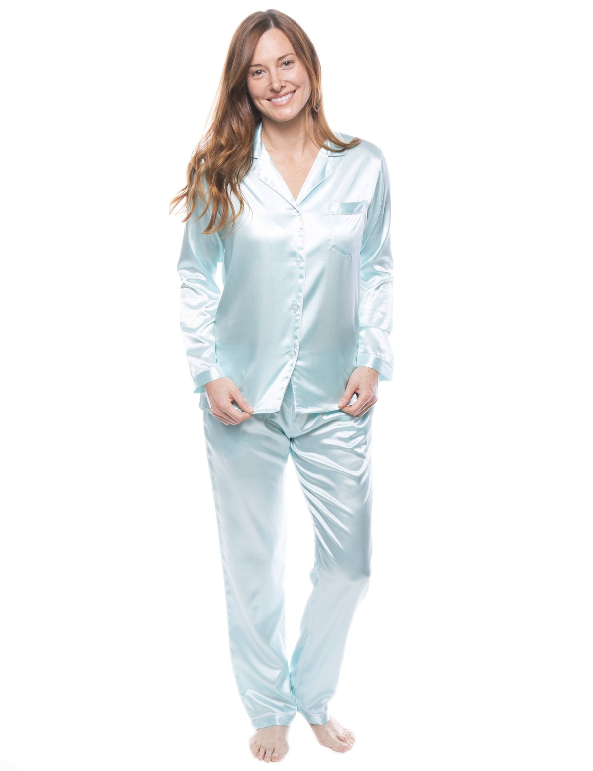 Women's Satin Pajama/Sleepwear Set pajama-sets La Vie Bien Women's Satin Pajama/Sleepwear Set