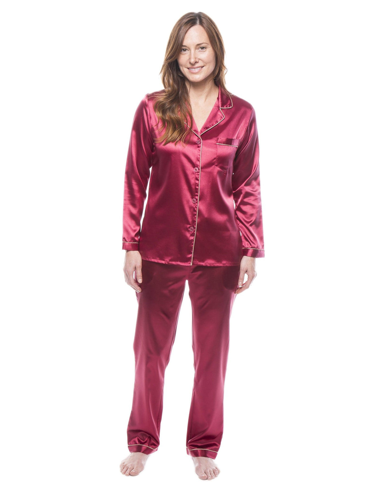 Women's Satin Pajama/Sleepwear Set pajama-sets La Vie Bien Women's Satin Pajama/Sleepwear Set