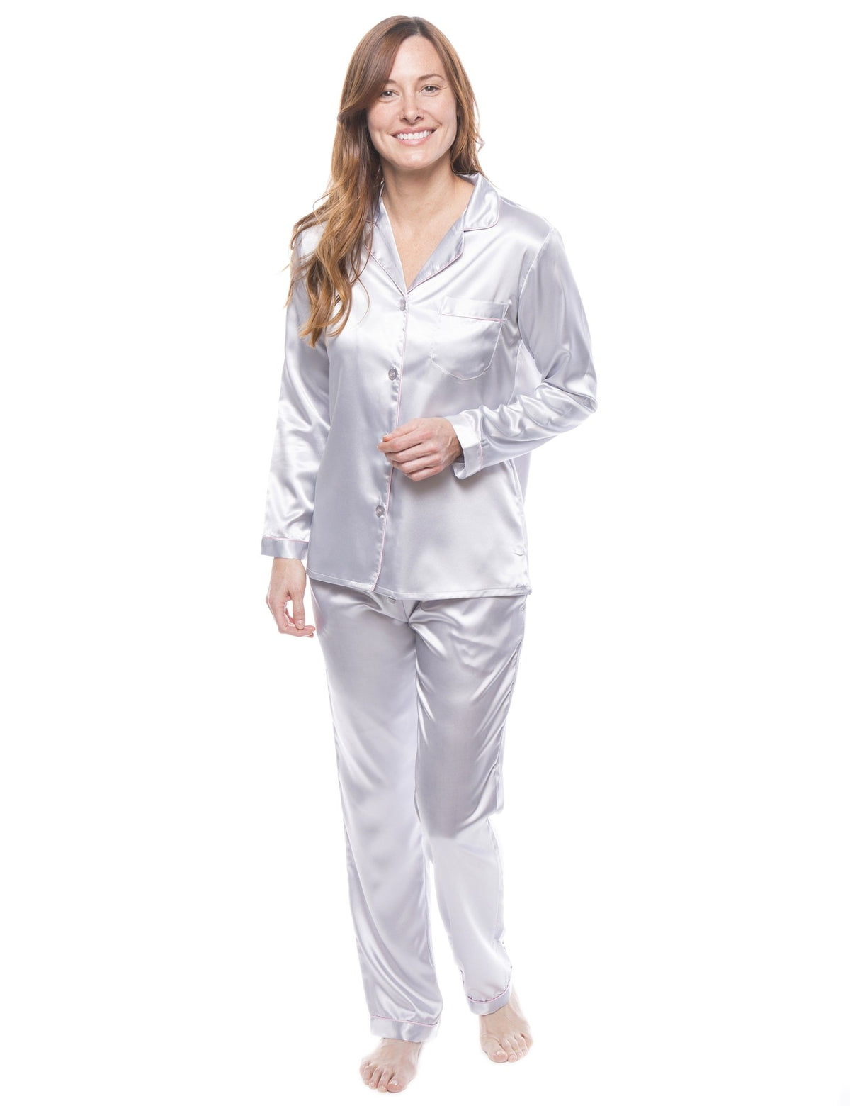 Women's Satin Pajama/Sleepwear Set pajama-sets La Vie Bien Women's Satin Pajama/Sleepwear Set