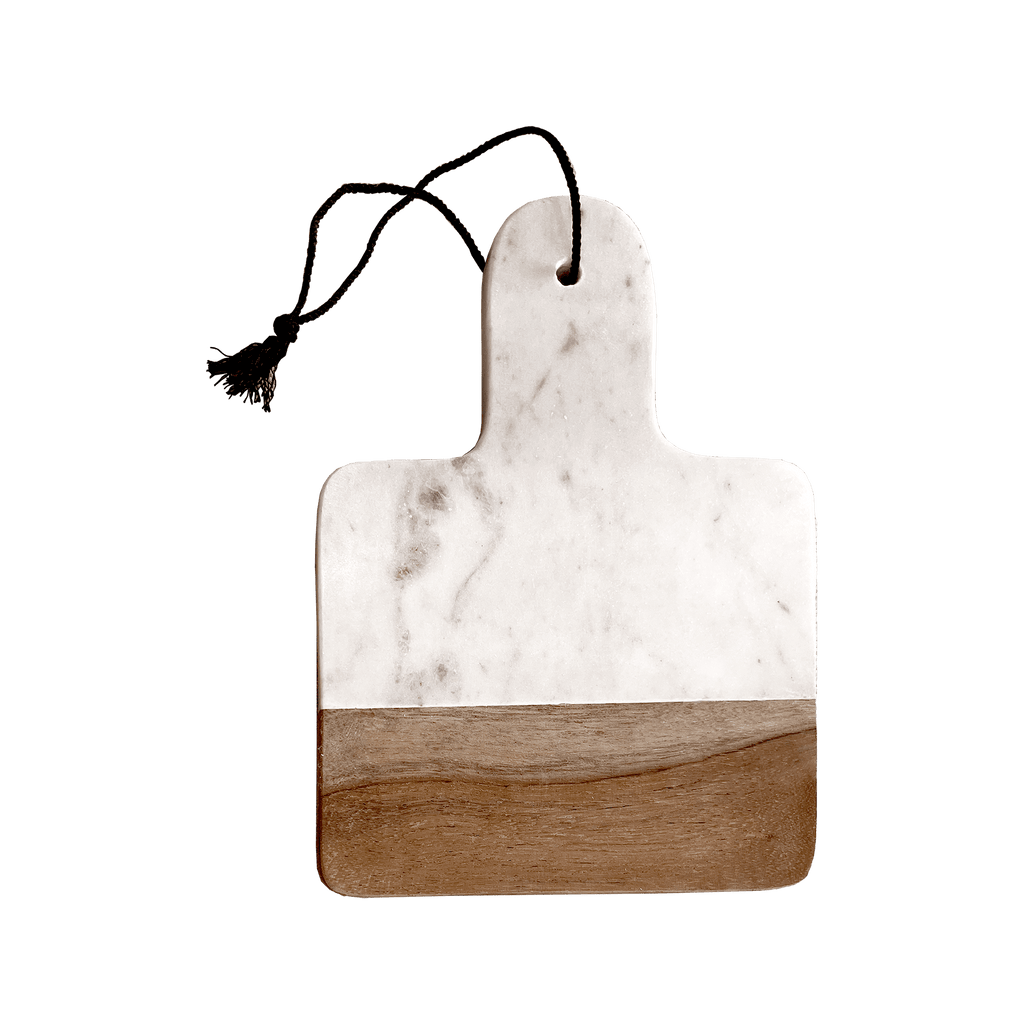 Wood and Marble Mini Charcuterie Board