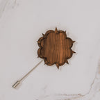 Wood Brooch | Starburst Cloud Brooch La Vie Bien Wood Brooch | Starburst Cloud