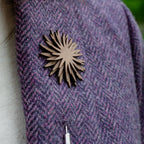 Wood Brooch | Sunburst Chrysanthemum Brooch La Vie Bien Wood Brooch | Sunburst Chrysanthemum