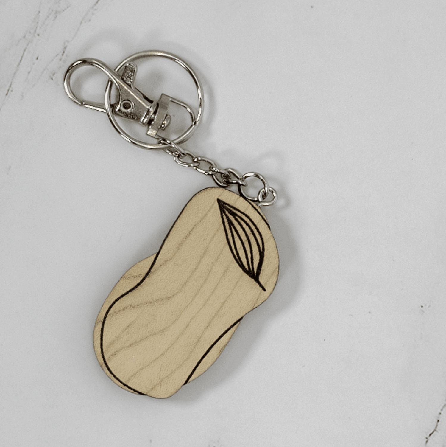 Wood Keychain | Large Organic Keychains La Vie Bien Wood Keychain | Large Organic