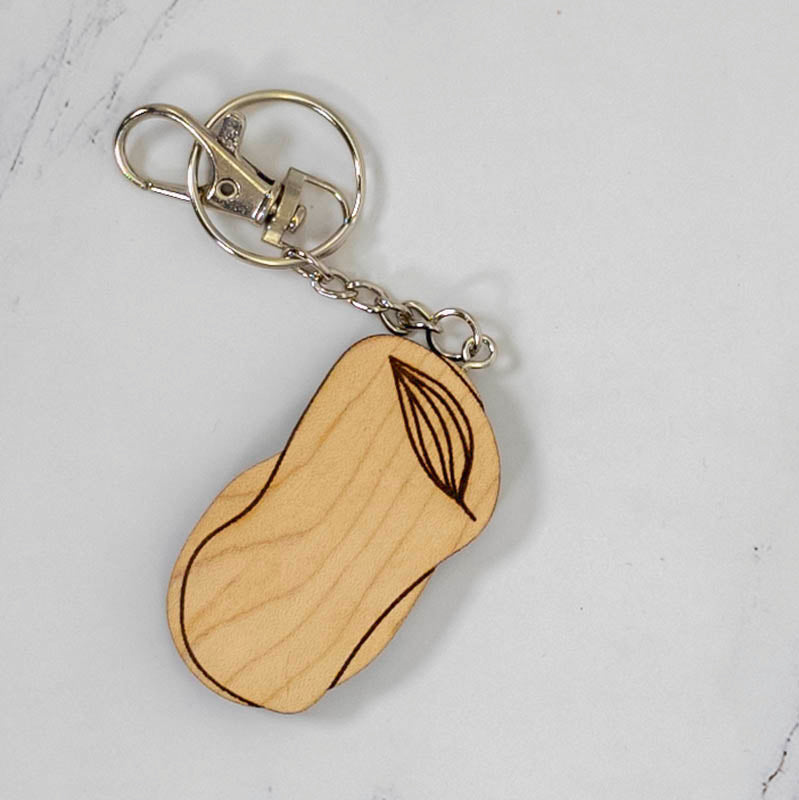 Wood Keychain | Large Organic