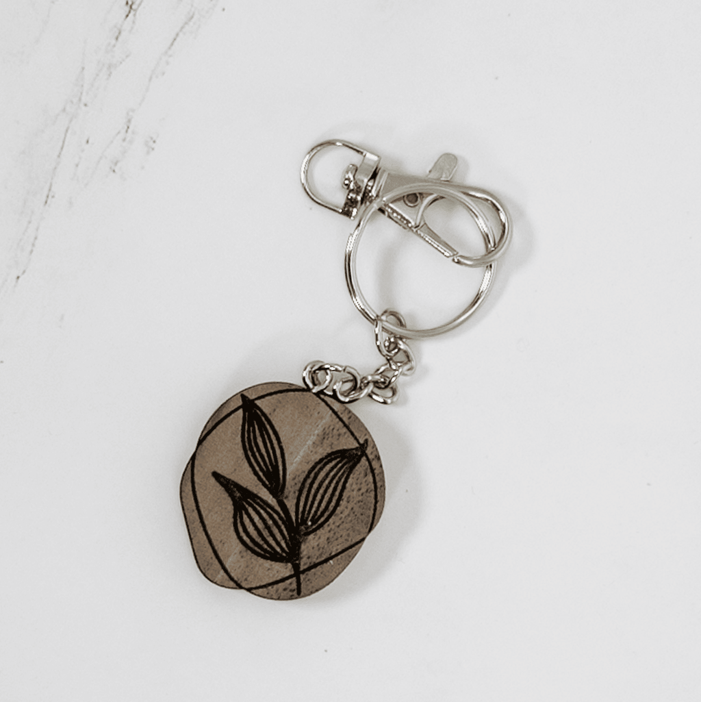 Wood Keychain | Small Organic Keychains La Vie Bien Wood Keychain | Small Organic