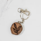 Wood Keychain | Small Organic